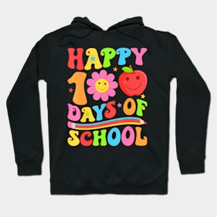 Happy 100Th Day Of School Teacher 100Days Of School Boy Girl Hoodie